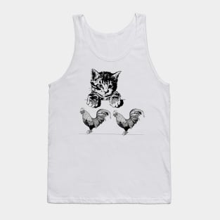 Kitty Roosters 2 Tank Top